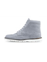 Vasky Pánské kožené kotníkové boty šedé - jarní / podzimní boty, obuv Vasky Brogue High Grey