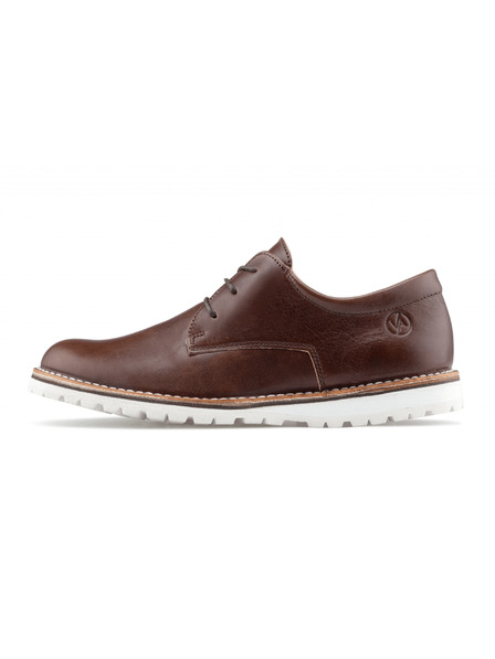 Vasky Pánské kožené polobotky tmavě hnědé - jarní / podzimní boty Vasky Derby Dark Brown