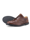 Vasky Pánské elegantní kožené polobotky tmavě hnědé - jarní / podzimní boty Vasky Brogue Low Dark