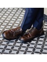 Vasky Pánské elegantní kožené polobotky tmavě hnědé - jarní / podzimní boty Vasky Brogue Low Dark