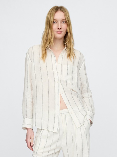GAP Lněná oversize košile Big Shirt GAP