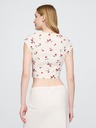 GAP Lněný crop top GAP