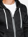 Ombre Clothing Černá pánská basic mikina s kapucí Ombre Clothing