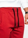 Ombre Clothing Červené pánské basic tepláky Ombre Clothing