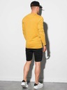 Ombre Clothing Hořčicové pánské basic tričko Ombre Clothing