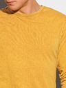 Ombre Clothing Hořčicové pánské basic tričko Ombre Clothing