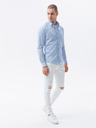 Ombre Clothing Světle modrá pánská košile Ombre Clothing K609