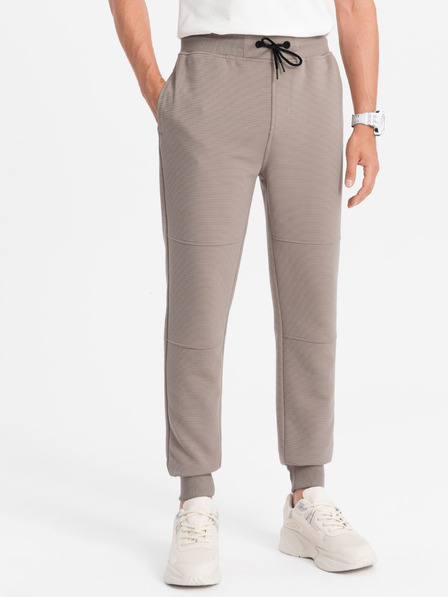Ombre Clothing Šedé pánské tepláky Ombre Clothing Ottoman
