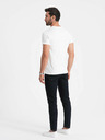Ombre Clothing Bílé pánské basic tričko Ombre Clothing