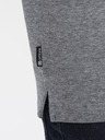 Ombre Clothing Černé pánské žíhané polo tričko Ombre Clothing