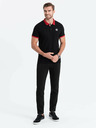 Ombre Clothing Černé pánské polo tričko Ombre Clothing