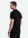 Ombre Clothing Černé pánské polo tričko Ombre Clothing