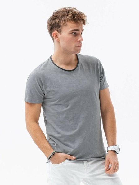 Ombre Clothing Šedé pánské tričko Ombre Clothing