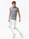 Ombre Clothing Šedé pánské tričko Ombre Clothing