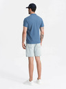 Ombre Clothing Modré pánské basic polo tričko Ombre Clothing