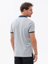 Ombre Clothing Šedé pánské polo tričko Ombre Clothing