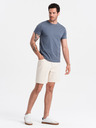 Ombre Clothing Modré pánské basic tričko Ombre Clothing