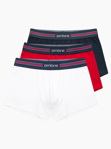 Ombre Clothing Klasické pánské boxerky s pruhem a gumou Ombre Clothing