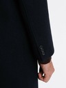 Ombre Clothing Pánský jednořadý kabát s límcem a spodním pláštěm Ombre Clothing