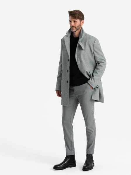 Ombre Clothing Pánský jednořadý kabát Ombre Clothing