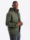 Ombre Clothing Pánská prošívaná bunda s vysokým límcem Ombre Clothing