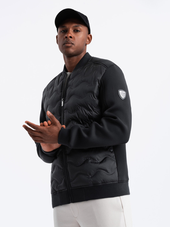 Ombre Clothing Pánská prošívaná bunda bomber Ombre Clothing