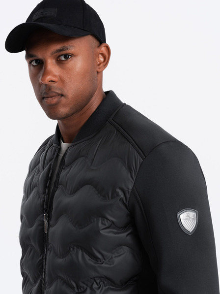 Ombre Clothing Pánská prošívaná bunda bomber Ombre Clothing