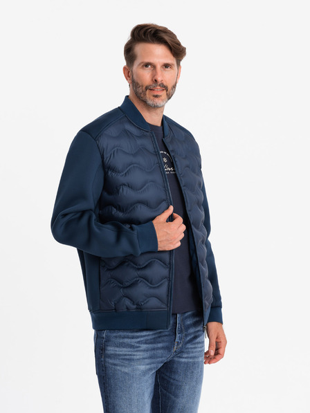 Ombre Clothing Pánská prošívaná bunda bomber Ombre Clothing