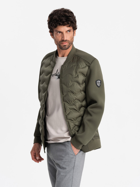 Ombre Clothing Pánská prošívaná bunda bomber Ombre Clothing