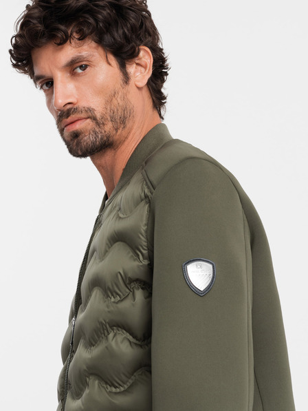 Ombre Clothing Pánská prošívaná bunda bomber Ombre Clothing