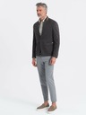 Ombre Clothing Pánské žíhané sako se stojáčkem Ombre Clothing
