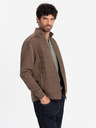 Ombre Clothing Pánská lehká bunda na zip s prošívanou přední částí Ombre Clothing V3 OM-JANP-0193