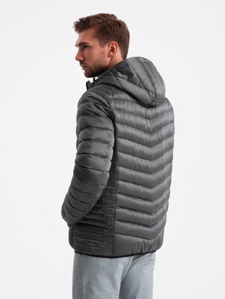 Ombre Clothing Lehce zateplená pánská prošívaná bunda Ombre Clothing