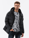 Ombre Clothing Pánská prošívaná silně zateplená bunda Ombre Clothing