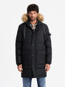 Ombre Clothing Pánská dlouhá bunda parka s kapucí Ombre Clothing