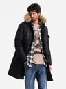 Ombre Clothing Pánská dlouhá bunda parka s kapucí Ombre Clothing