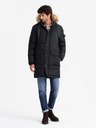Ombre Clothing Pánská dlouhá bunda parka s kapucí Ombre Clothing