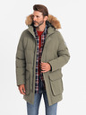 Ombre Clothing Pánská dlouhá bunda parka Ombre Clothing