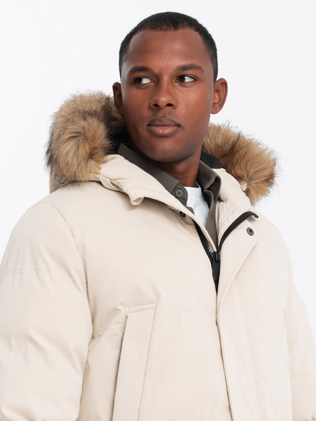 Ombre Clothing Pánská dlouhá bunda parka Ombre Clothing