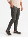 Ombre Clothing Pánské kalhoty chino REGULAR FIT khaki Ombre Clothing