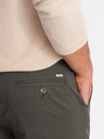 Ombre Clothing Pánské kalhoty chino REGULAR FIT khaki Ombre Clothing