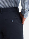 Ombre Clothing Pánské pevné kalhoty chino REGULAR FIT tmavě modré Ombre Clothing