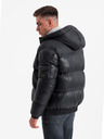 Ombre Clothing Pánská teplá bunda s žebrovanými lemy Ombre Clothing
