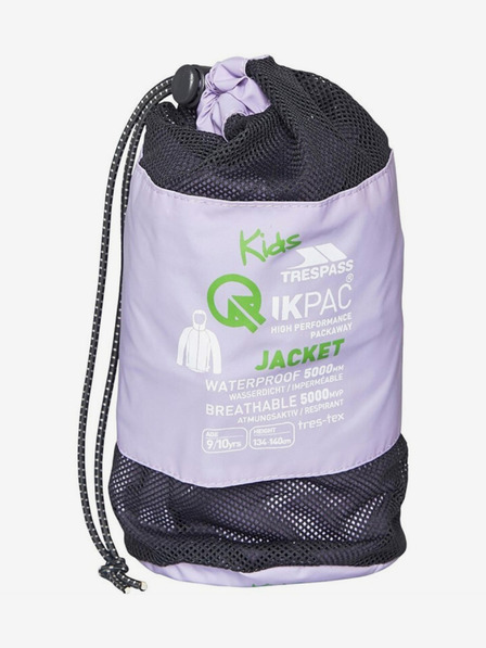 Trespass Dětská nepromokavá bunda Trespass Qikpac Jacket