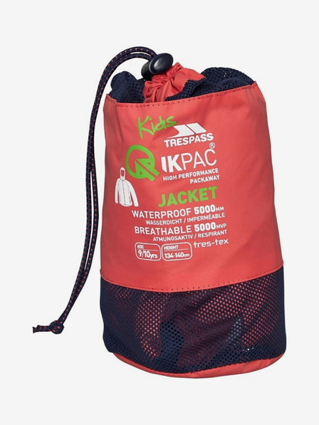 Trespass Dětská nepromokavá bunda Trespass Qikpac Jacket