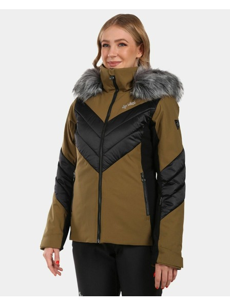 Kilpi Dámská lyžařská bunda Kilpi LIN-W Khaki
