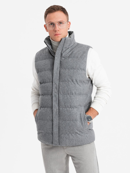 Ombre Clothing Pánská prošívaná vesta Ombre Clothing