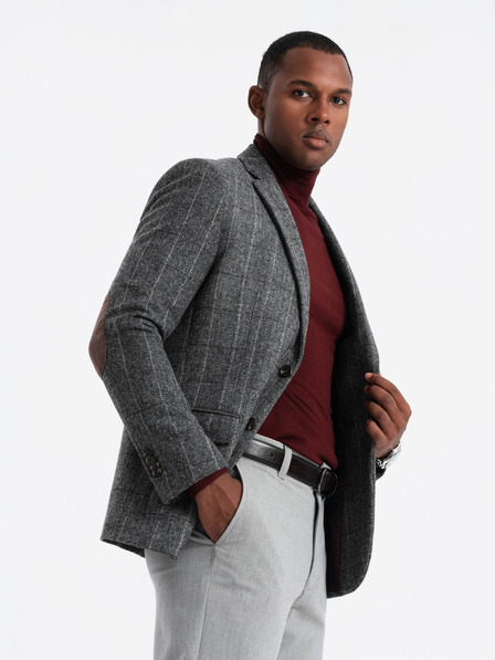 Ombre Clothing Elegantní pánské strukturované pletené sako Ombre Clothing