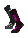 Tenson unisex lyžařské ponožky, balení 2 párů TENSON Core Ski Socks 2-pack tmavě fialový
