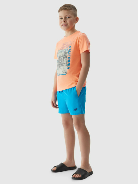 4F Chlapecké plážové šortky typu boardshorts 4F - modré